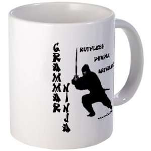  Grammar Ninja Funny Mug by 