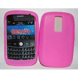  KingCase BlackBerry BOLD 9000 Silicone Skin Case (Hot Pink 
