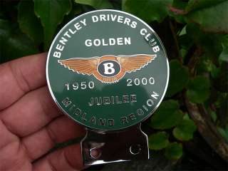 BENTLEY DRIVERS CLUB Badge   GOLDEN JUBILEE   Plakette  
