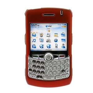   Clip on Rubber Coated Case for Blackberry Curve 8300, Red Electronics