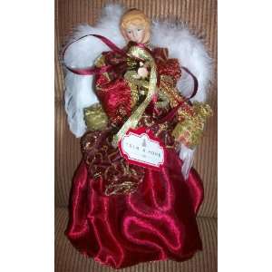   Celebration, Angel Doll Figure in Maroon Deep Red Dress Toys & Games