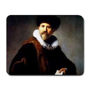    A Trader From Amsterdam By Rembrandt Mouse Pad