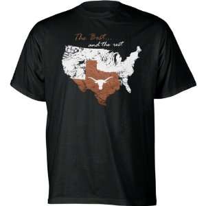  Texas Longhorns Black The Best and The Rest T Shirt 