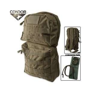   Molle Hydration Backpack Pack with Bladder OD Green