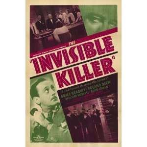 The Invisible Killer Movie Poster (11 x 17 Inches   28cm x 44cm) (1940 