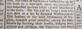   WAR newspaper NATHAN HALE HANGED by BRITISH as SPY 1st Report  