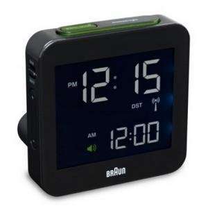  braun digital alarm clock w/angled stand BNC009