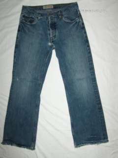 Old Navy 30x29 DESTROYED BOOT BUTTON FLY JEAN trashed  