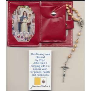  Rosary with Papal Crucifix Blessed by Pope John Paul II on 