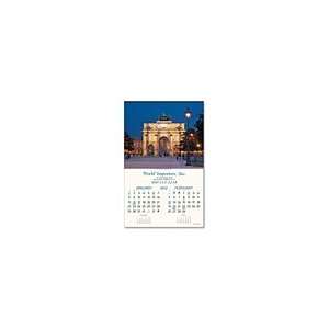   50 Scenic Calendars, World Traveler, Executive   6 Sheet, Union Made