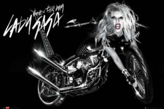 LADY GAGA   MUSIC POSTER (ALBUM COVER / MOTORCYCLE)  