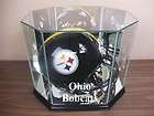 Ohio Bobcats Glass Football Helmet Display Case NFL NCAA UV