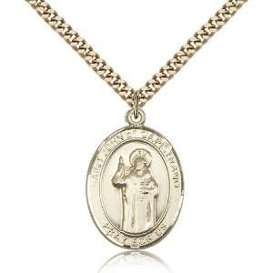  Gold Filled St. Saint John Of Capistrano Medal Pendant 1/2 