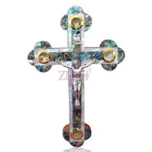  28cm Mother Of Pearl Orthodox Cross 