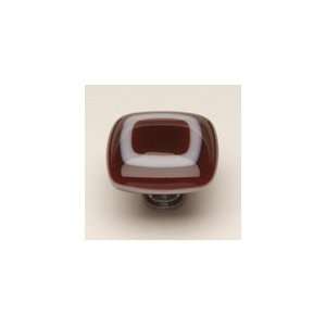 Sietto K 606 SN, Luster Garnet Red Glass Knob, Length 1 1 