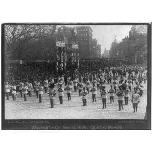 Military Band,Pres. Harrison,5th Ave,Washington Inaugural Centennial 