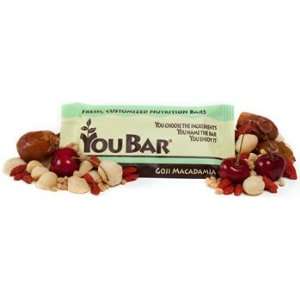  YouBar Custom Energy Bars   Goji Macadamia (1 Box of 13 