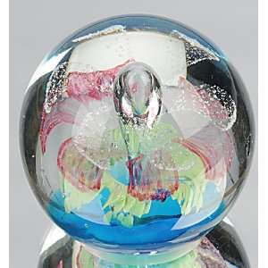  Murano Design Hand Blown Glass Art   Teardrop Center with 