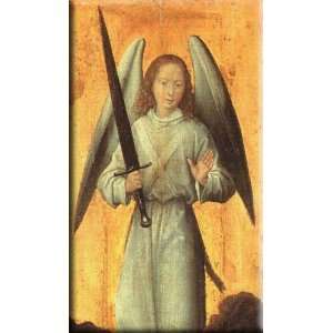 The Archangel Michael 18x30 Streched Canvas Art by Memling, Hans 