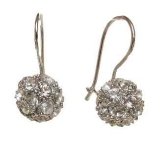 NEW SWAROVSKI hook dangle Earrings 18K white gold GP bride christams 
