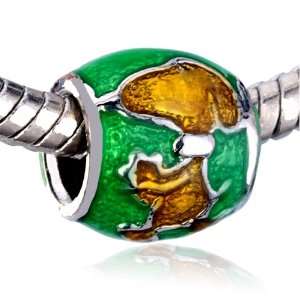  Green Topza Dog Gift Charm Beads Fits Pandora Charms 