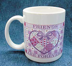 FRIENDS ARE FOREVER AVON MUG~Ceramic BFF Nice Gift Cup  