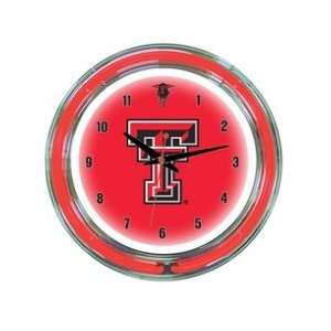  Texas Tech Red Raiders 14 Neon Wall Clock Sports 