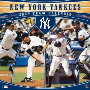  New York Yankees 2009 12 x 12 Team Wall Calendar Sports 