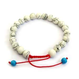  Turquoise Beads Adjustable Meditation Wrist Mala Bracelet Jewelry