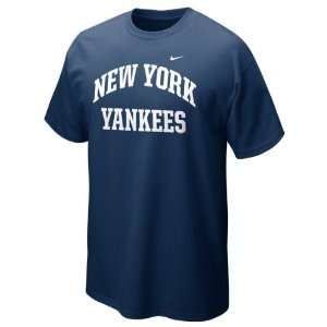  New York Yankees Navy Nike 2012 Arch T Shirt Sports 