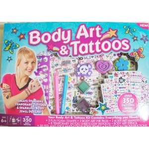  Body Art & Tattoos Kit (Includes over 350 Temporary Body 