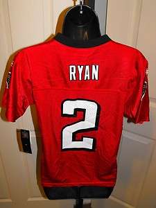   Ryan #2 Atlanta Falcons YOUTH LARGE L size 14 16 REEBOK Jersey 4SV