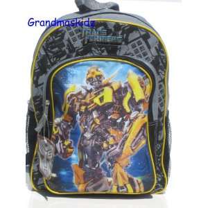  Transformers Bumblebee Large Backpack Grey & Yellow Toys 