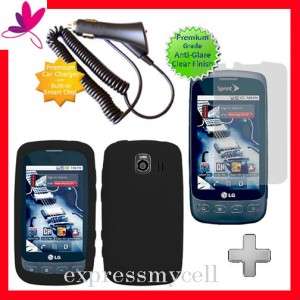 Charger + Screen + Case Cover Telus LG OPTIMUS 3G S U V  