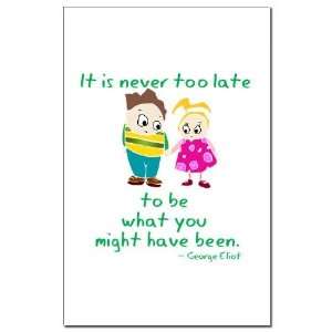  Never Too Late Humor Mini Poster Print by  Patio 