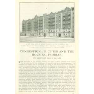  1911 Tenements Congestion in Cities Housing Problems 