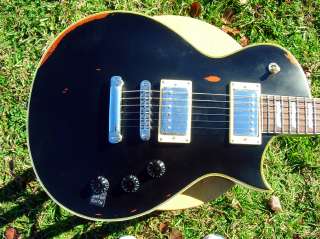 ESP LTD EC 256 Distressed Les Paul Aged Vintage Black ESP EH 150 