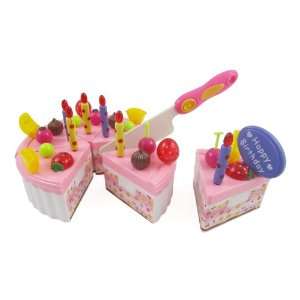   Food Set for kids with Cutting Knife, Candles & Toppers Toys & Games