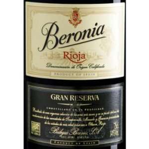  2004 Beronia Gran Reserva Rioja Tempranillo Blend Spain 