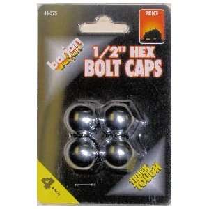  1/2 Bolt Hex Nut Covers Bolt Caps   Chrome Toys & Games