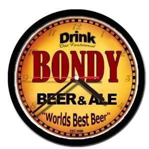  BONDY beer and ale cerveza wall clock 