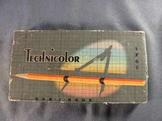 Vintage Koh I Noor Hardtmuth Technicolor color pencils box. Made of 