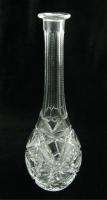 Vintage Clear Cut Glass Wine Decanter Without Stopper  