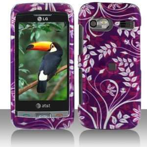  Premium   LG GR700/Vu Plus Purple Flower Cover   Faceplate 