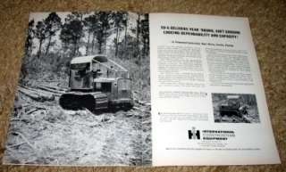 1964 International TD 6 Crawler Tractor Original Ad  