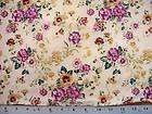Vip FLORAL MELODY PEACH DK PINK RED ON YELLOW FABRIC items in Cupids 
