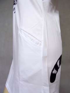 NWT BLACK TIGER PRINT CASUAL WHITE TUNIC DRESS Size. S  