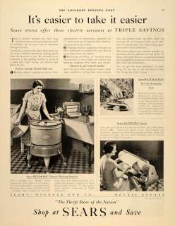   Roebuck Kenmore Electric Washing Machine   ORIGINAL ADVERTISING  