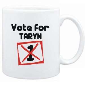  Mug White  Vote for Taryn  Female Names Sports 