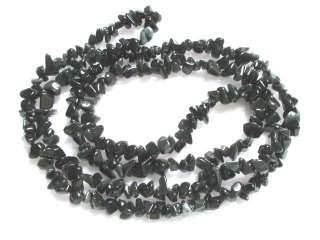 Black Rainbow Obsidian Chips Loose Strand Beads 35  